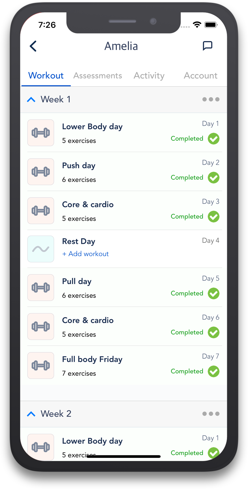 trainer workouts app